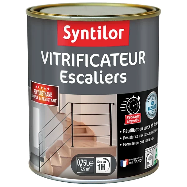 fashion pas cher Castorama Vitrificateur Syntilor Escaliers Incolore Satin 0,75L 1